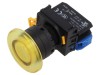 Comutator acţionat prin apăsare 22mm - Galben - 2 POZIŢII - Produs de comutare prin apăsare