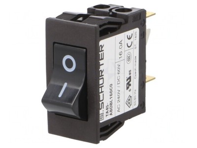 &amp;Icirc;ntrerupător de Supracurent 16A 240VAC 60VDC DPST MCB foto