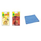 Mix 2 odorizante auto Wunder- Baum Bottle Vanilla - Passion si Laveta Microfibra