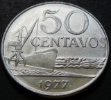 Cumpara ieftin Moneda 50 CENTAVOS - BRAZILIA, anul 1977 * cod 2832, America Centrala si de Sud