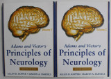ADAMS AND VICTOR &#039;S PRINCIPLESW OF NEUROLOGY by ALLAN H. ROPPER and MARTIN A. SAMUELS , VOLUMELE I - II , 2009 , PREZINTA SUBLINIERI CU MARKERUL *