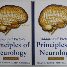 ADAMS AND VICTOR 'S PRINCIPLESW OF NEUROLOGY by ALLAN H. ROPPER and MARTIN A. SAMUELS , VOLUMELE I - II , 2009 , PREZINTA SUBLINIERI CU MARKERUL *