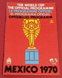 Program Fotbal - Campionatul Mondial MEXICO 1970 (limba engleza)