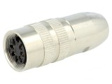 Conector M16 Mufă Mamă 7-PIN 5A 60V Drept, Lumberg