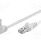 Patch cord F/UTP 5e 2m 26AWG CCA PVC alb Goobay