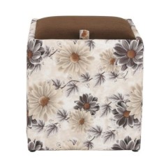TABURET BOX - STOFA FLORAL - CORP MARO CK22/CAPAC MARO K7