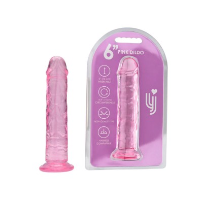 Loving Joy 6 Inch Suction Cup Dildo Pink foto