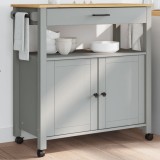 Cumpara ieftin Cărucior de bucătărie &bdquo;MONZA&rdquo;, 84x40x90 cm, lemn masiv de pin