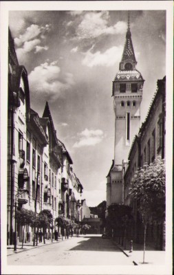 CP491N T&amp;acirc;rgu Mureș Calea Franz Josef Marosv&amp;aacute;s&amp;aacute;rhely Ferenc J&amp;oacute;zsef-ut carte poștală foto