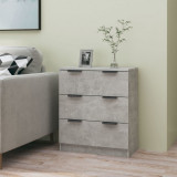 VidaXL Dulap, gri beton, 60x30x70 cm, lemn prelucrat
