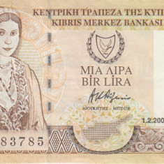 M1 - Bancnota foarte veche - Cipru - 1 lira