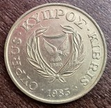 C50 CL 1 - Moneda foarte veche - Cipru - 20 centi - 1983