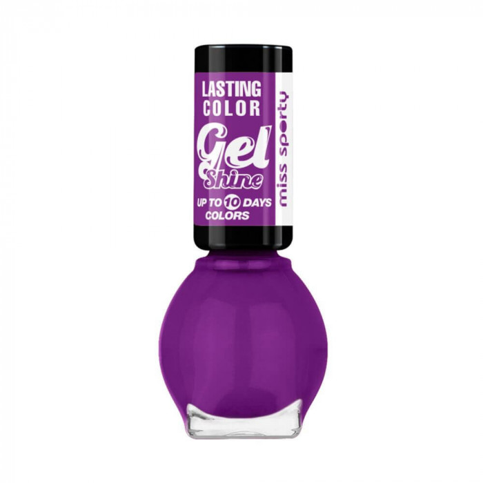 Lac de Unghii Miss Sporty Lasting Colour 575 Purple Lights, 7 ml, Lasting Color Gel Shine Nail Polish, Lac de Unghii Gel, Lac de Unghii Violet, Oja Vi