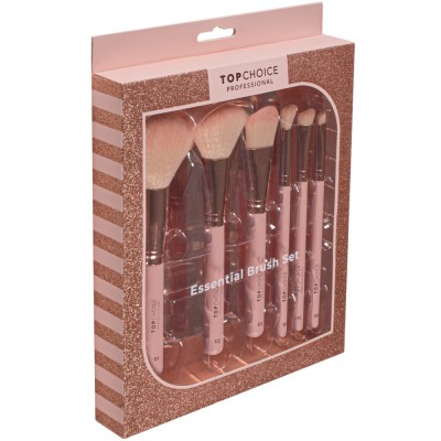 Set 6 pensule pentru machiaj Essential 38471, Top Choice foto