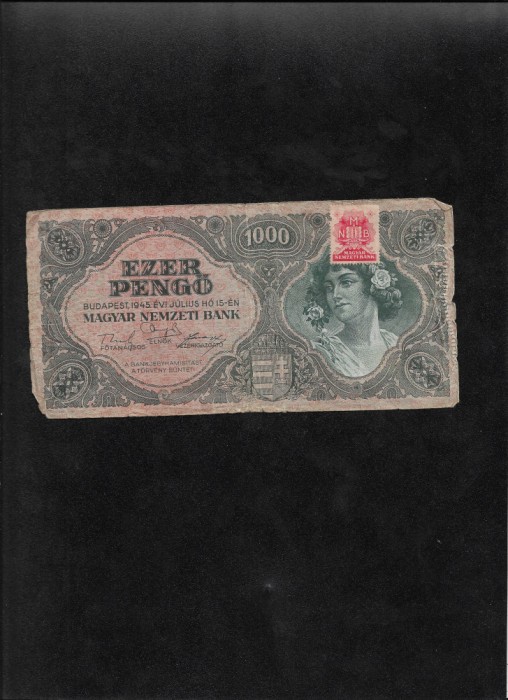 Ungaria 1000 pengo 1945 seria002068