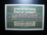 GERMANIA 10 MARCI 1920 UNC-