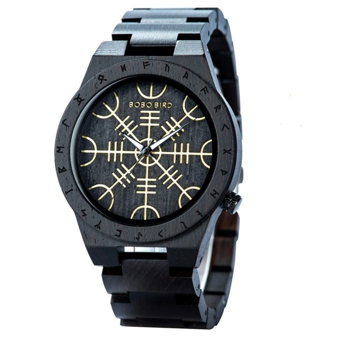 Ceas barbatesc Bobo Bird Casual Analog Quartz Lemn Business