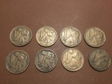 lot monede Cehoslovacia 1 Coroana 1962, 1964, 1970, 1976, 1980, 1981, 1982 !