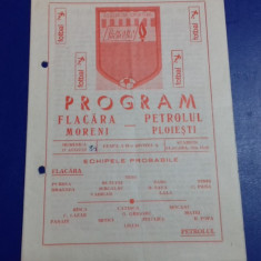 program Flacara Moreni - Petrolul Ploiesti