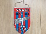 Fanion volei lugoj CSM CSS 1984 RSR echipa sport club romania de colectie hobby