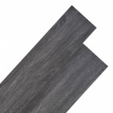 Plăci de pardoseală, negru, 4,46 m&sup2;, 3 mm, PVC