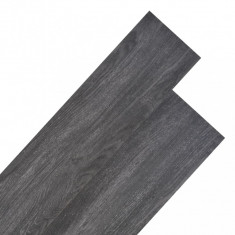 Plăci de pardoseală, negru, 4,46 m², 3 mm, PVC