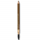 Creion pentru sprancene, Lancome, Brow Shaping Powdery Pencil, 08 Dark Brown, Lanc&ocirc;me