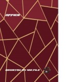 Registru A4 matematica, 100 file, coperta policromie, cartonata (culoare bordo)