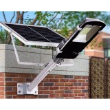 Lampa stradala solara 100W, 206 LED-uri, 2 trepte iluminare, telecomanda, aluminiu, ProCart