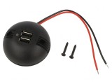 &Icirc;ncărcător Auto USB Dublu 5A 12-24V