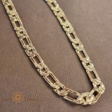 Cumpara ieftin Lant masiv placat cu aur de 14k - 50 cm