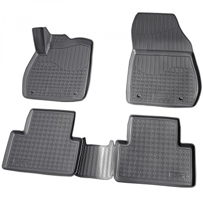 Set de 4 covorase cauciuc 3D stil tavita premium pentru Opel Zafira C Tourer 2011-2019 foto