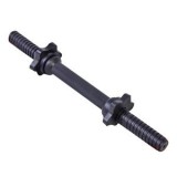 Bară Haltere Metalică Filetată 25mm, 35cm, Negru + 2 Piulițe | Bară Greutăți Fitness, Culturism