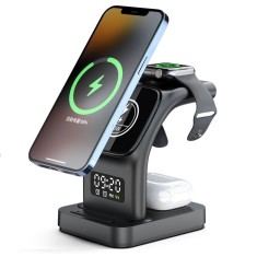 Statie de incarcare Magnetic Wireless 5 in 1 Xentech Light 15 Watti
