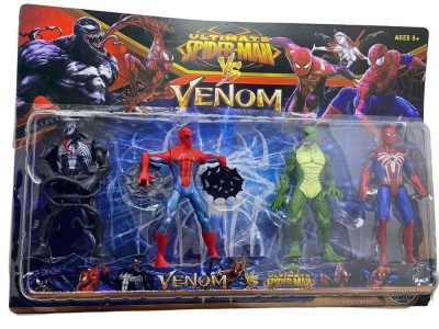 Set figurine Spider-Man vs Venom 4 personaje de actiune foto