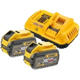 Dewalt DCB118Y2 - Set 2 acumulatori si incarcator Li-Ion 54 V 12 Ah incarcare rapida
