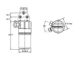 Filtru uscator aer conditionat Mahle, AUDI A6 (C5), 1997-2004; ALLROAD, 2000-2006, aluminiu, 89x215 mm,