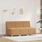 vidaXL Unitate Sofa Modulară Fără Brațe 3 pcs Bej 55 x 74 x 82 cm 3399831