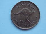 HALF PENNY. 1961 AUSTRALIA, Australia si Oceania