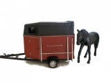 Macheta auto Rulota Horse &amp; Horsebox Trailer, 1:43 Cararama