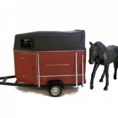 Macheta auto Rulota Horse & Horsebox Trailer, 1:43 Cararama