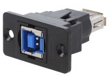 Adaptor USB 3.0 A-B Metal Aurit SLIM