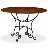 vidaXL Masă bucătărie, lemn masiv acacia cu finisaj tip miere 120x76cm