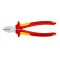 Cleste profesional cu taiere diagonala, maner izolat Knipex 70 06 180, 180 mm