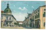 3766 - DEJ, Cluj, Market, Romania - old postcard, CENSOR - used - 1914, Circulata, Printata