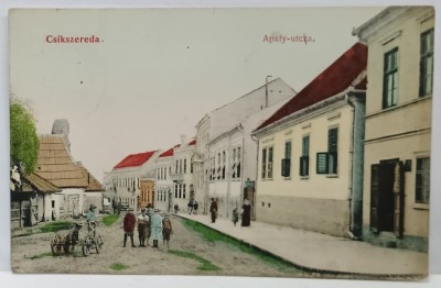 MIERCUREA CIUC , STRADA APAFY , CARTE POSTALA ILUSTRATA , 1906 foto