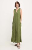 Answear Lab rochie culoarea verde, maxi, dreaptă
