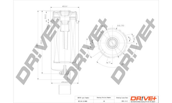 Dr!ve+ DP1110.13.0092 filtru combustibil