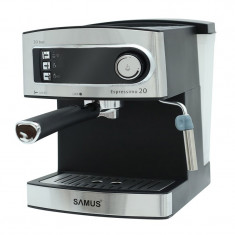 Espressor cafea Samus Espressimo, 850 W, presiune 15 bari, rezervor 1600 ml, Argintiu