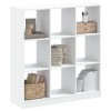 Gossi biblioteca, alb, 102x32x108 cm, lemn prelucrat